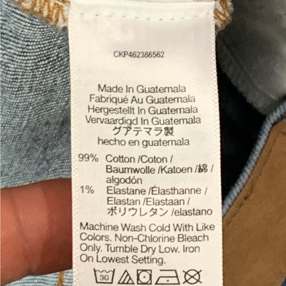 Madewell The Perfect Vintage Straight Jeans Blue Cropped Women's Petite Size 31P - Picture 12 of 16